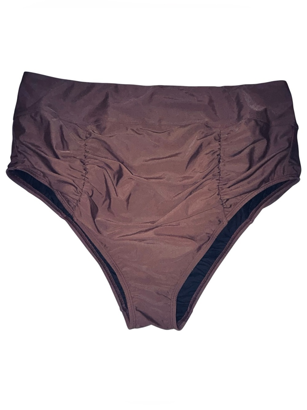 High-Rise Brown Bikini Bottoms — Women’s Swimwear